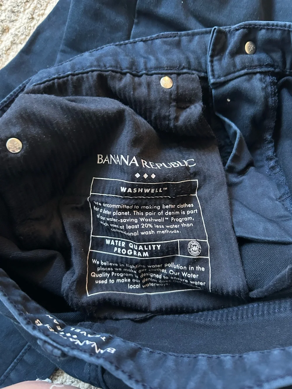 Men’s Banana Republic Navy Travel Pants!
